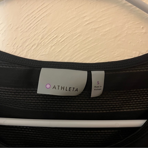 Athleta Kettlebella Tank Top Sheer Racerback Workout S Black - Picture 6 of 6